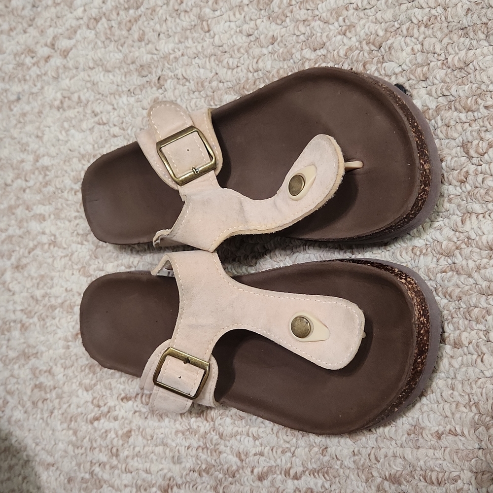 ☀️Buckle Thong Sandals Large Buckle Accented